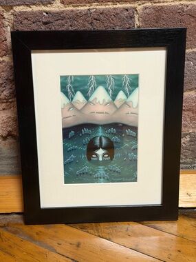 Framed McPherson Gothic Surreal Art Print Horror Dark Academia Wall Decor 11x13